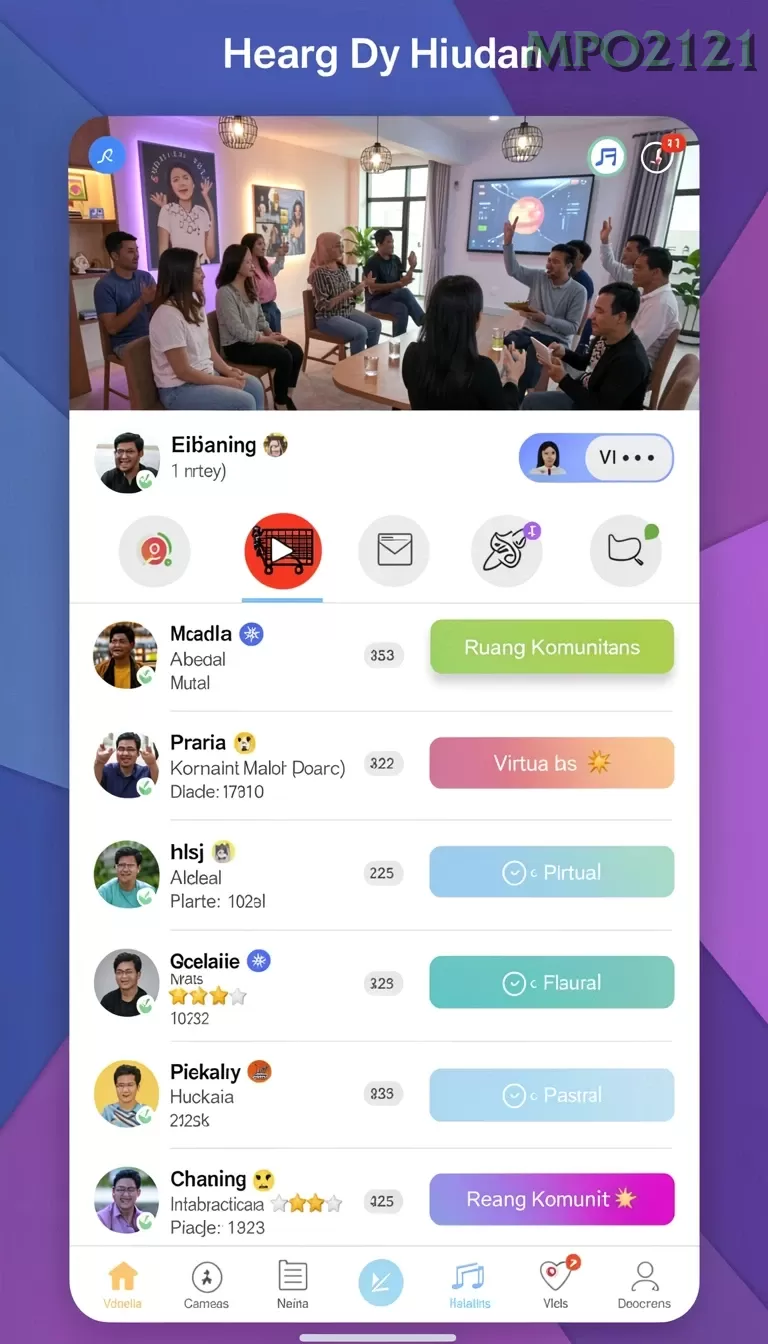 Cuplikan layar ZK7 — halaman utama